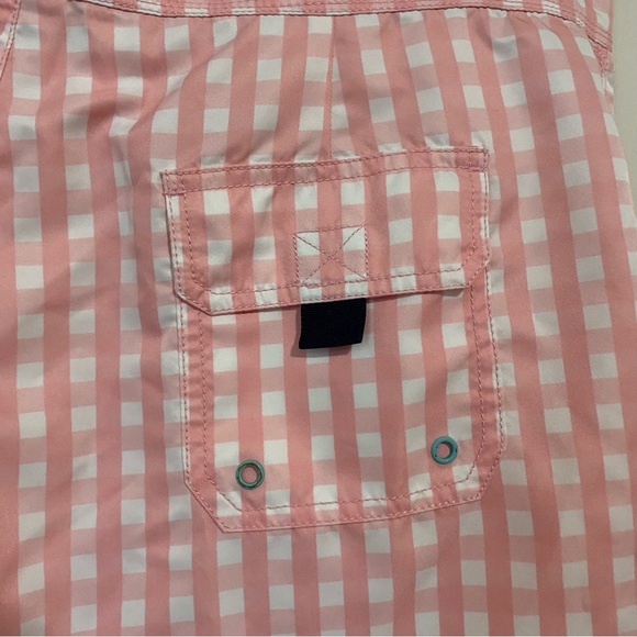 Vineyard Vines Light Pink Checkered Swim Shorts size 36 - Picture 6 of 8